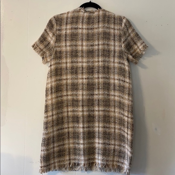 Zara Tweed Shift Dress Sz S - Picture 3 of 9